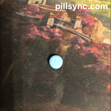 Blue Round U 12 Cyclobenzaprine Hydrochloride Tablet Film Coated Pill Images